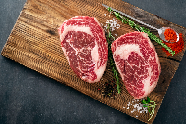 Wagyu Ribeye steaks MBS 3-5+