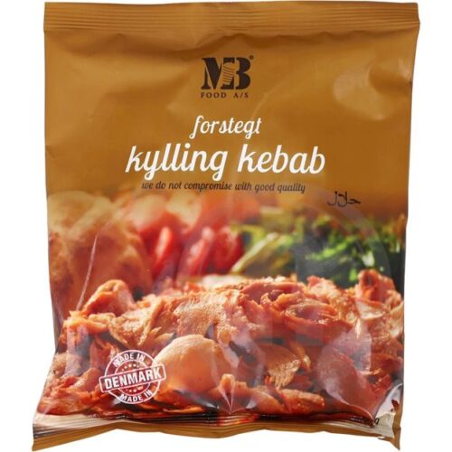 Forstegt kylling kebab 400gr.
